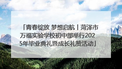 青春绽放 梦想启航丨菏泽市万福实验学校初中部举行2025年毕业典礼暨成长礼赞活动