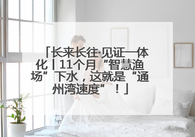长来长往·见证一体化丨11个月“智慧渔场”下水，这就是“通州湾速度”！