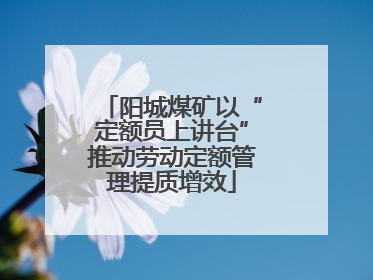 阳城煤矿以“定额员上讲台”推动劳动定额管理提质增效