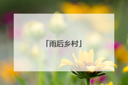 雨后乡村