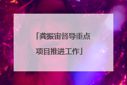 龚振宙督导重点项目推进工作