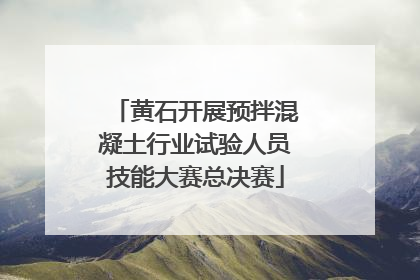 黄石开展预拌混凝土行业试验人员技能大赛总决赛
