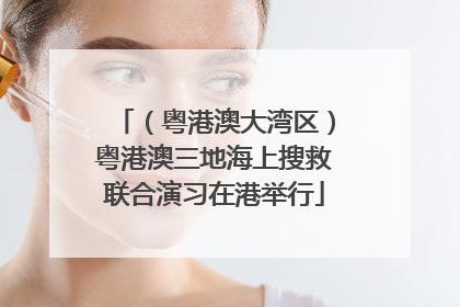 （粤港澳大湾区）粤港澳三地海上搜救联合演习在港举行