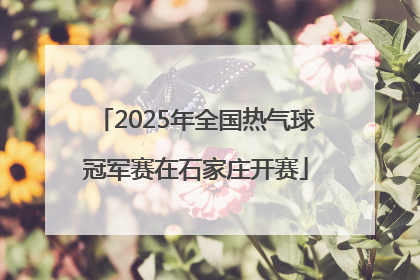 2025年全国热气球冠军赛在石家庄开赛