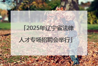 2025年辽宁省法律人才专场招聘会举行