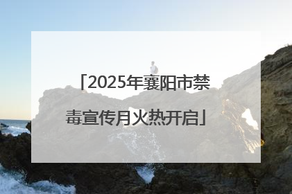 2025年襄阳市禁毒宣传月火热开启